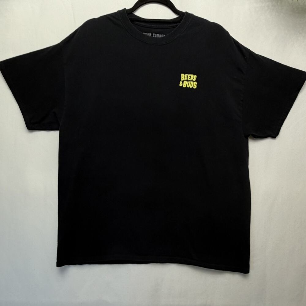 Beers And Buds Graphic Tee Shirt Beer Savage Size XL